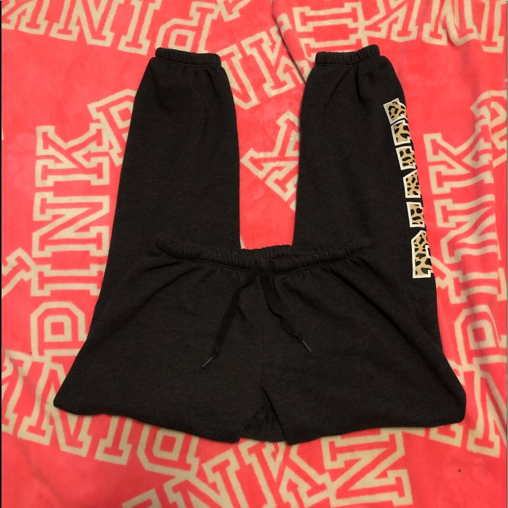 Vs Pink campus sweats.